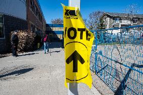 Voting Election Day in Canada