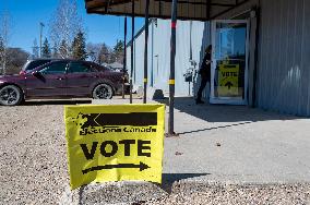 Voting Election Day in Canada