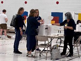 Voting Election Day in Canada