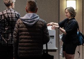 Voting Election Day in Canada