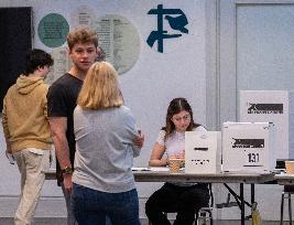 Voting Election Day in Canada