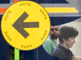 Voting Election Day in Canada