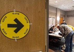 Voting Election Day in Canada