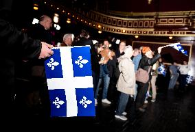 Supporters during Election Day in Canada