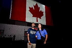 Supporters during Election Day in Canada