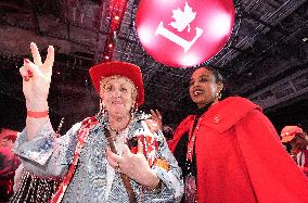 Supporters during Election Day in Canada