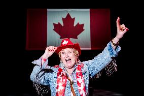 Supporters during Election Day in Canada