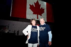 Supporters during Election Day in Canada