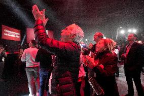 Supporters during Election Day in Canada