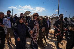 Minister Hind Kabawat Visits Parts of Northern Syria