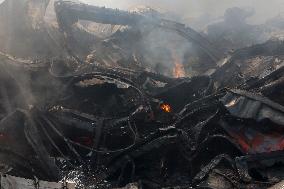 Explosion At Rajaie Port In Bandar Abbas - Iran