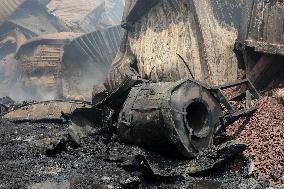 Explosion At Rajaie Port In Bandar Abbas - Iran