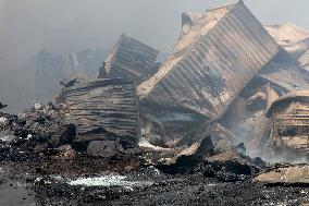 Explosion At Rajaie Port In Bandar Abbas - Iran