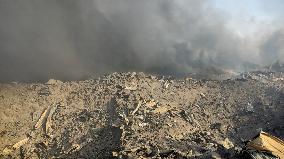 Explosion At Rajaie Port In Bandar Abbas - Iran