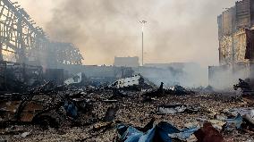 Explosion At Rajaie Port In Bandar Abbas - Iran