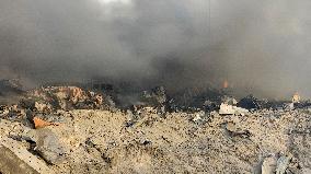 Explosion At Rajaie Port In Bandar Abbas - Iran