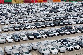 Vehicles Export in Nanjing Port