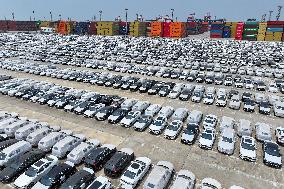 Vehicles Export in Nanjing Port