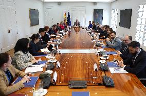 King Felipe presides over the meeting of the National Security Council - Madrid