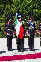Giorgia Meloni receives Turkey President Erdogan at Villa Pamphili - Rome