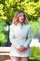 Giorgia Meloni receives Turkey President Erdogan at Villa Pamphili - Rome