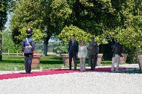 Giorgia Meloni receives Turkey President Erdogan at Villa Pamphili - Rome