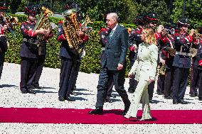 Giorgia Meloni receives Turkey President Erdogan at Villa Pamphili - Rome