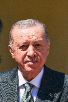 Giorgia Meloni receives Turkey President Erdogan at Villa Pamphili - Rome