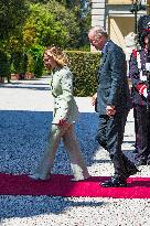 Giorgia Meloni receives Turkey President Erdogan at Villa Pamphili - Rome