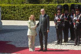 Giorgia Meloni receives Turkey President Erdogan at Villa Pamphili - Rome