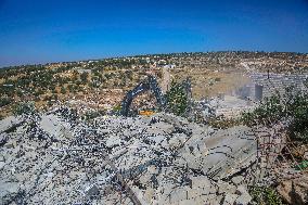 Israeli Occupying Forces Demolish Palestinian Homes - Hebron