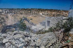 Israeli Occupying Forces Demolish Palestinian Homes - Hebron
