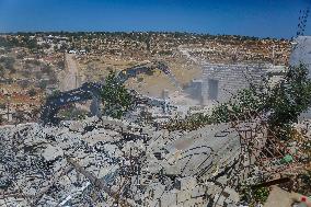 Israeli Occupying Forces Demolish Palestinian Homes - Hebron
