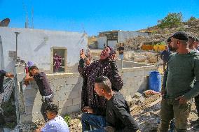Israeli Occupying Forces Demolish Palestinian Homes - Hebron