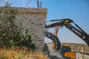 Israeli Occupying Forces Demolish Palestinian Homes - Hebron