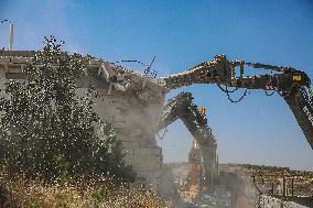 Israeli Occupying Forces Demolish Palestinian Homes - Hebron