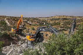 Israeli Occupying Forces Demolish Palestinian Homes - Hebron