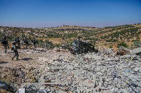 Israeli Occupying Forces Demolish Palestinian Homes - Hebron