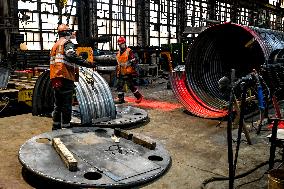 Production of structures for underground hospital
