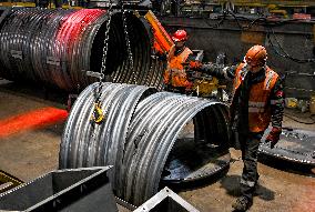 Production of structures for underground hospital