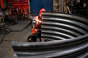 Production of structures for underground hospital