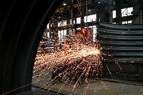 Production of structures for underground hospital