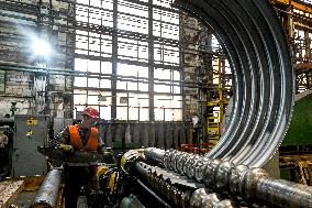 Production of structures for underground hospital