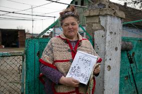 Aftermath of Russian occupation of Maksymivka village in Mykolaiv region