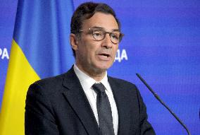 Joint briefing of Ruslan Stefanchuk and Marcos Perestrello in Kyiv