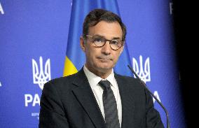 Joint briefing of Ruslan Stefanchuk and Marcos Perestrello in Kyiv