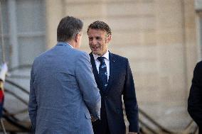 France's President Emmanuel Macron and Belgium's Prime Minister Bart De Wever