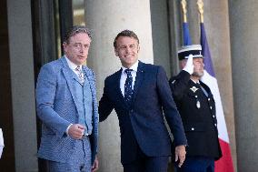 France's President Emmanuel Macron and Belgium's Prime Minister Bart De Wever