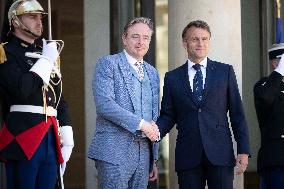 France's President Emmanuel Macron and Belgium's Prime Minister Bart De Wever