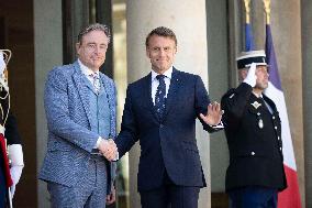 France's President Emmanuel Macron and Belgium's Prime Minister Bart De Wever